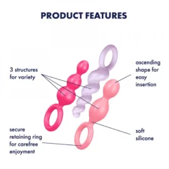 Kit 3 Satisfyer Plugs Anal Booty Call Colored 11 Kit 3 Satisfyer Plugs Anal Booty Call Colored -SexToys Soldes 2023 satisfyer booty call colored 5