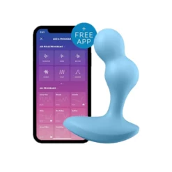 Satisfyer Plugs Satisfyer Deep Diver Bleu Plug Anal Vibrant Connecté
