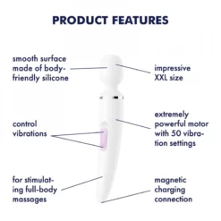 Vibromasseur Wand Satisfyer Wand-er Women Blanc 10 Vibromasseur Wand Satisfyer Wand-er Women Blanc -SexToys Soldes 2023 satisfyer wand er women blanc 4