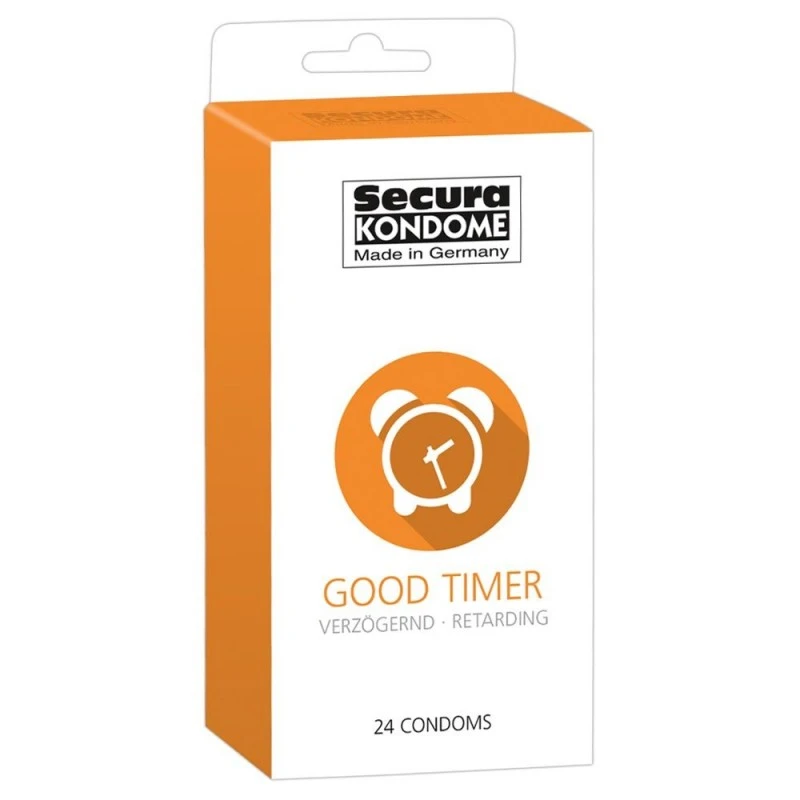Secura Kondome Préservatifs Retardants Good Timer Boîte De 24 1 Secura Kondome Préservatifs Retardants Good Timer Boîte De 24