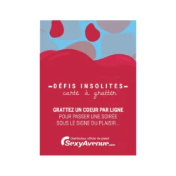 SexyAvenue Carte à Gratter Défis Insolites -SexToys Soldes 2023 sexyavenue lge a gratter defis insolites 2