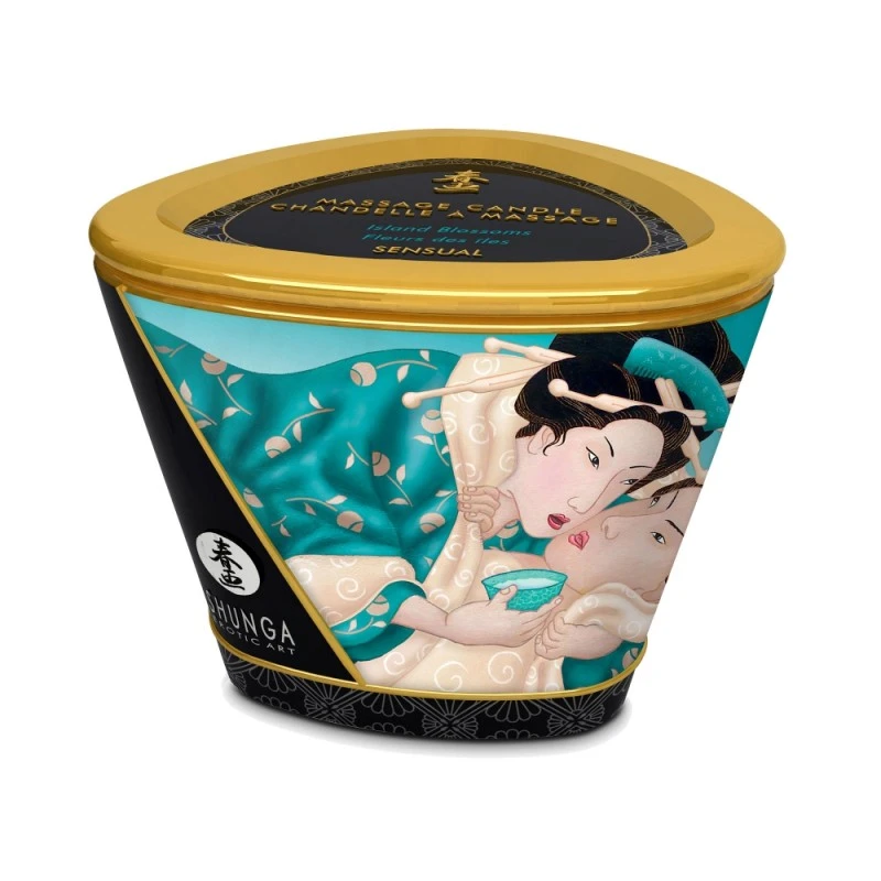 Shunga Chandelle à Massage Fleurs Des Îles 2 Shunga Chandelle à Massage Fleurs Des Îles – Image 2