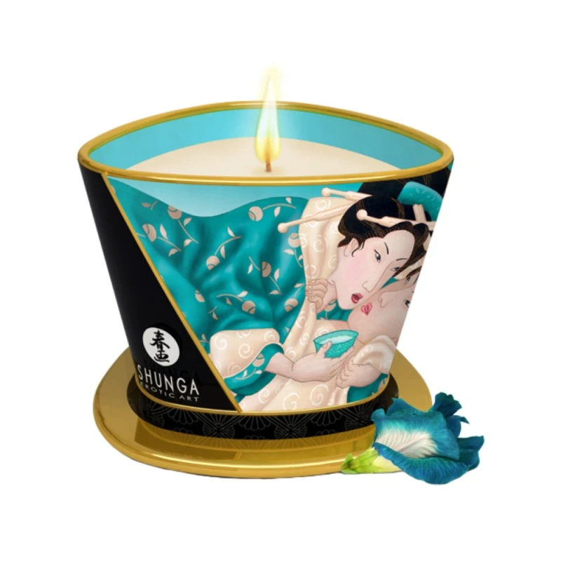 Shunga Chandelle à Massage Fleurs Des Îles 1 Shunga Chandelle à Massage Fleurs Des Îles