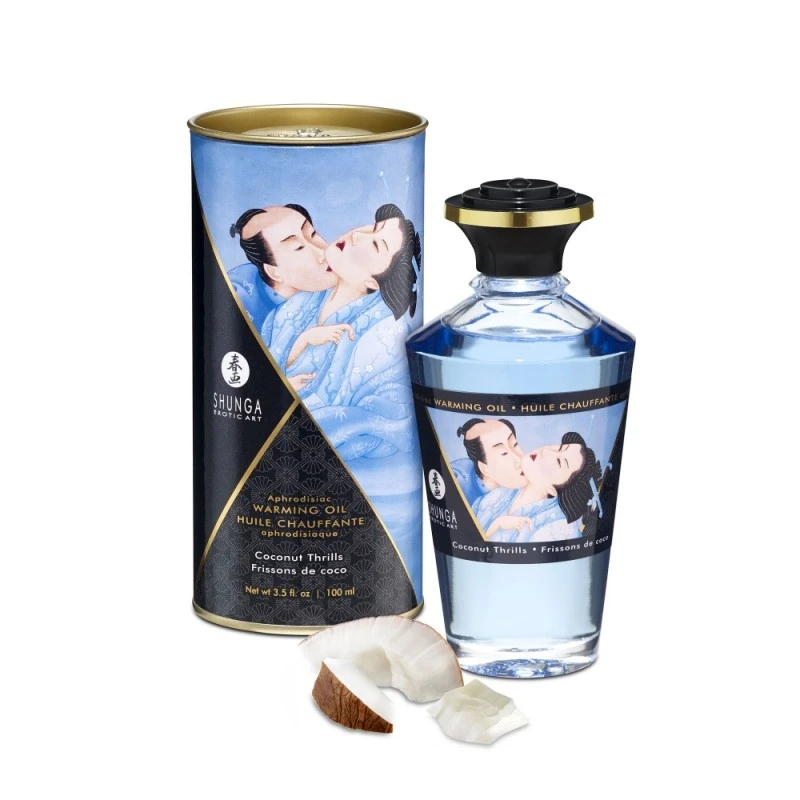 Shunga Huile Chauffante Aphrodisiaque Noix De Coco 1 Shunga Huile Chauffante Aphrodisiaque Noix De Coco