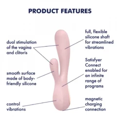 Mono Flex Rose Satisfyer Vibromasseur Rabbit Connecté -SexToys Soldes 2023 vibromasseur rabbit satisfyer mono flex 3
