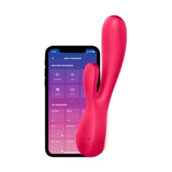 Mono Flex Rouge Satisfyer Vibromasseur Rabbit Connecté